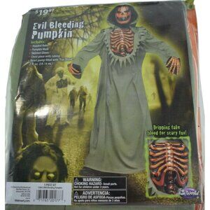 Fun World Boys M - 8 to 10 New Bleeding Pumpkin 5 Piece Halloween Costume
